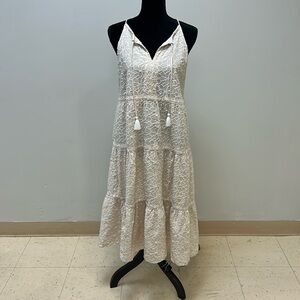 Vineyard Vines Sleeveless Cream Dress, S